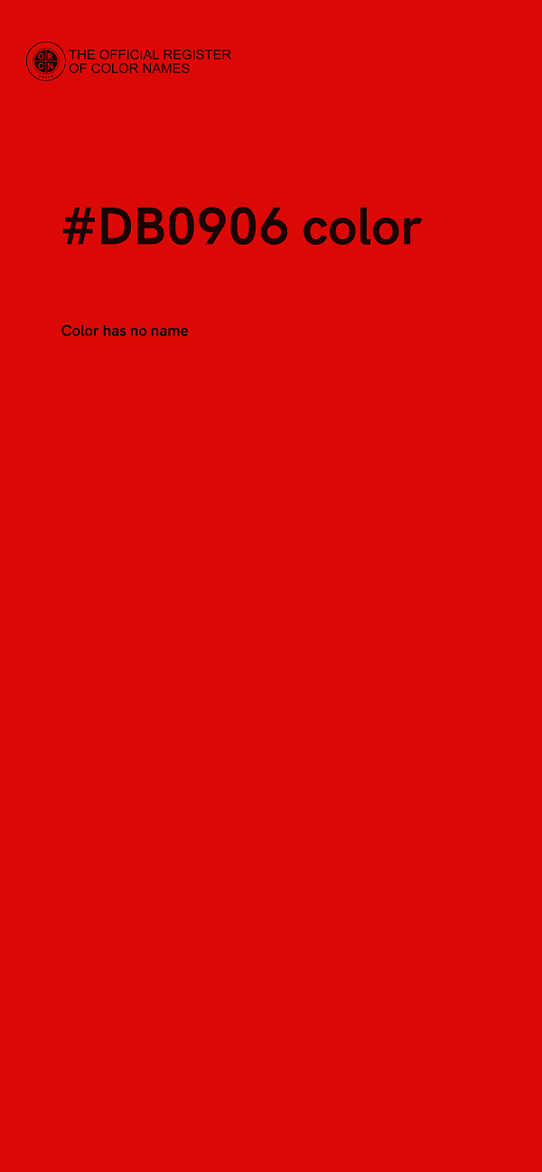 #DB0906 color image