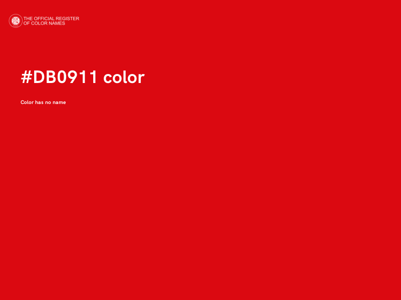 #DB0911 color image
