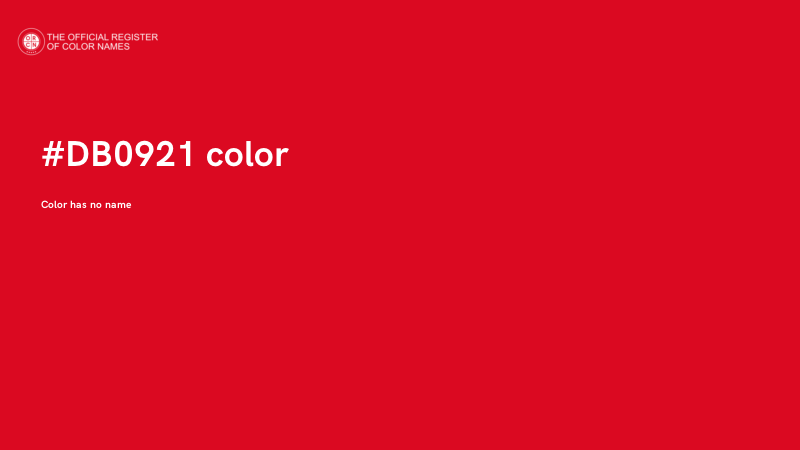 #DB0921 color image