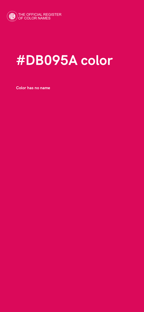#DB095A color image