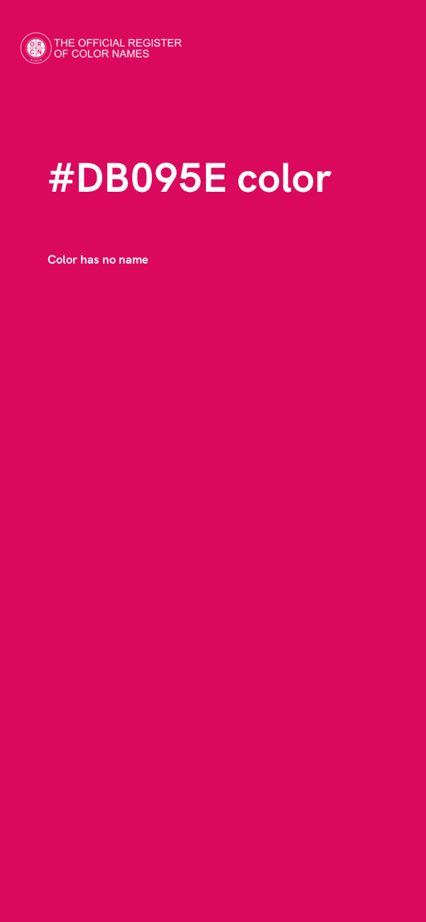 #DB095E color image