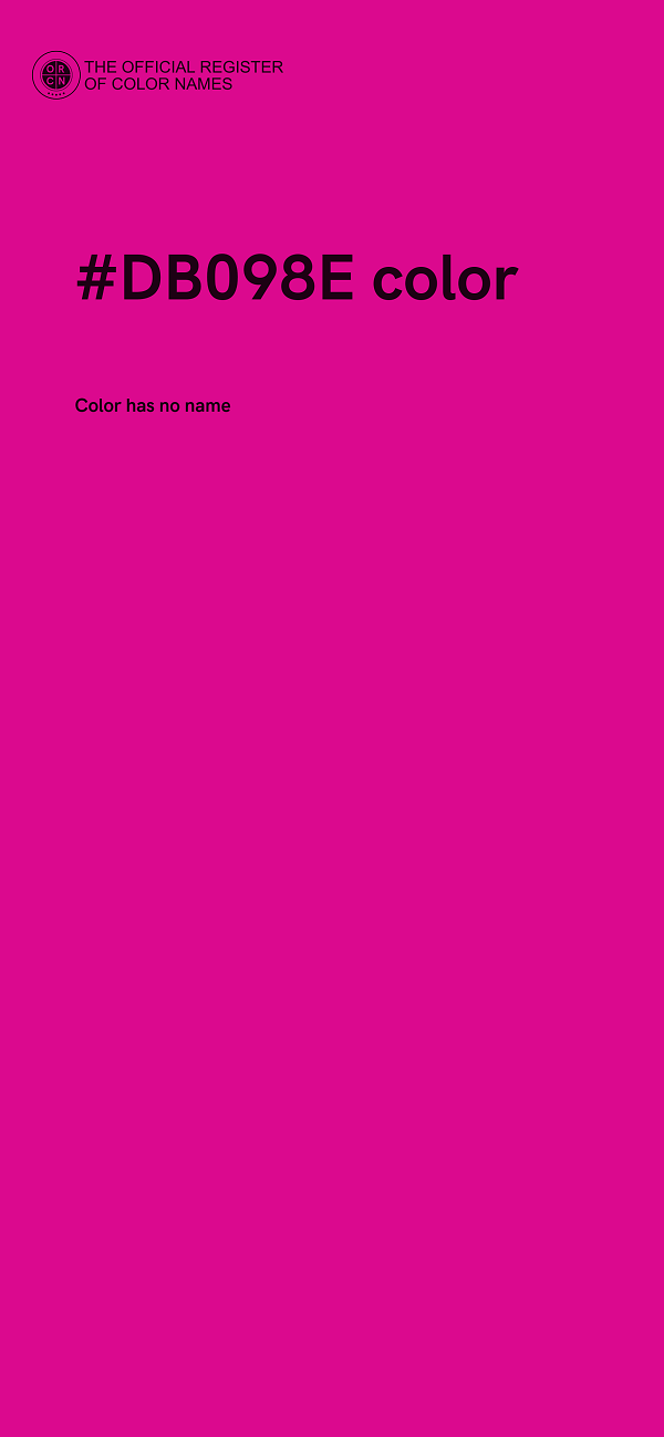 #DB098E color image