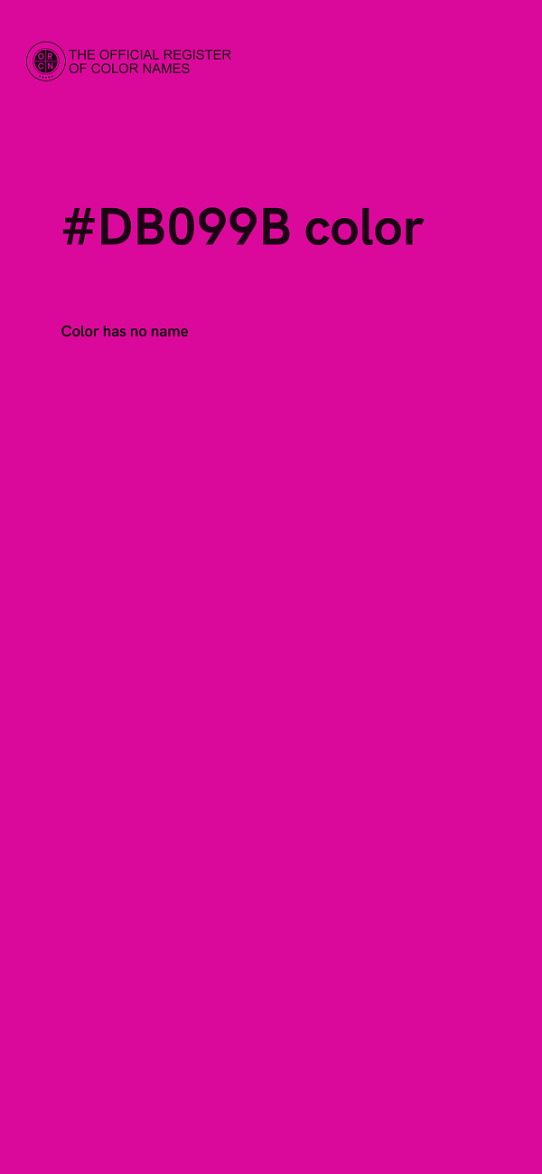 #DB099B color image