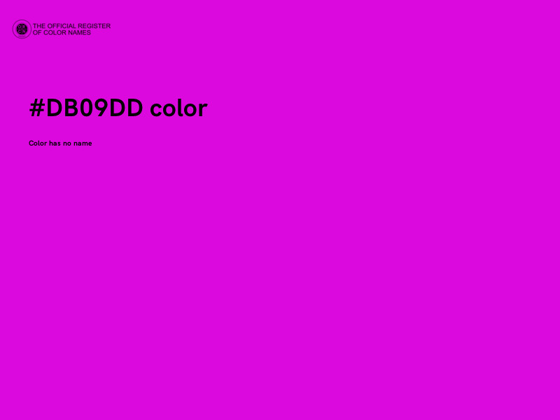 #DB09DD color image
