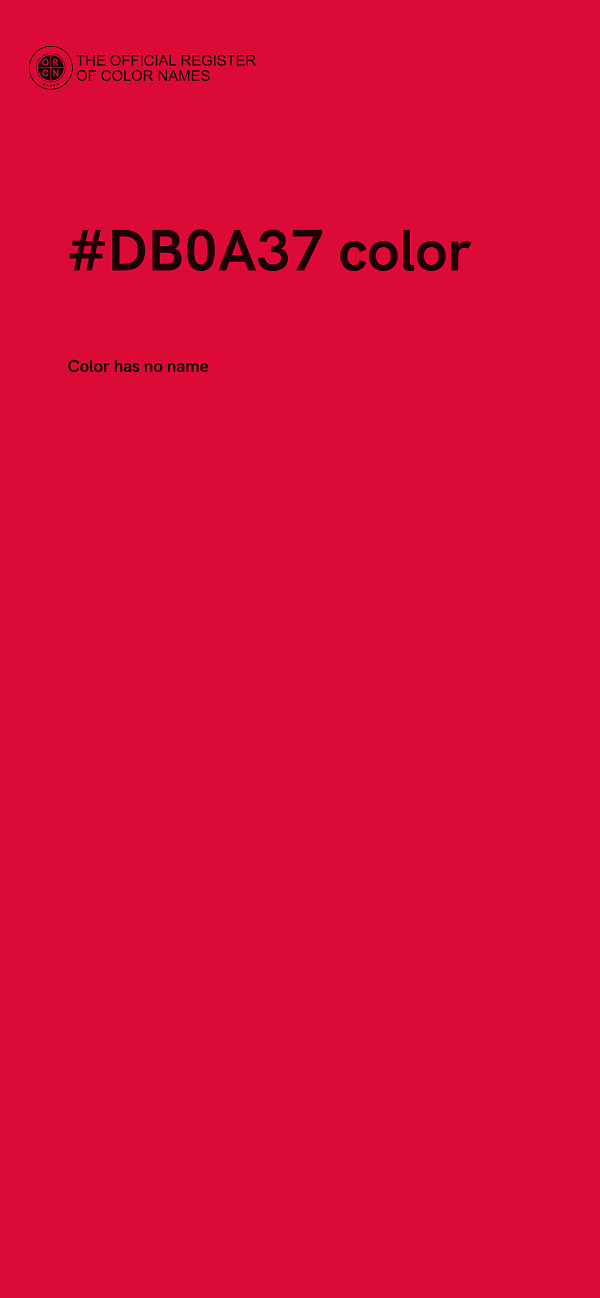 #DB0A37 color image