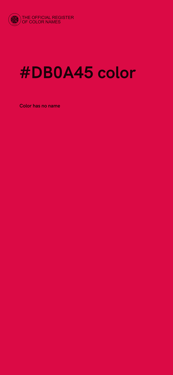 #DB0A45 color image