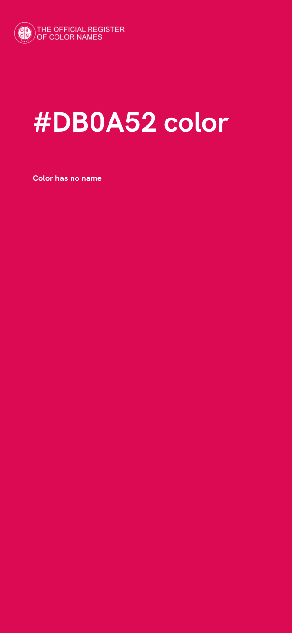 #DB0A52 color image