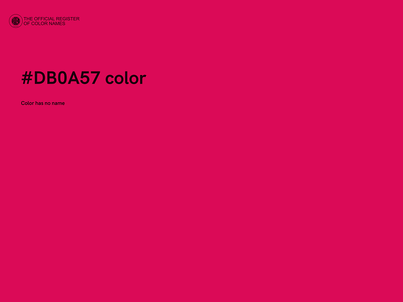 #DB0A57 color image