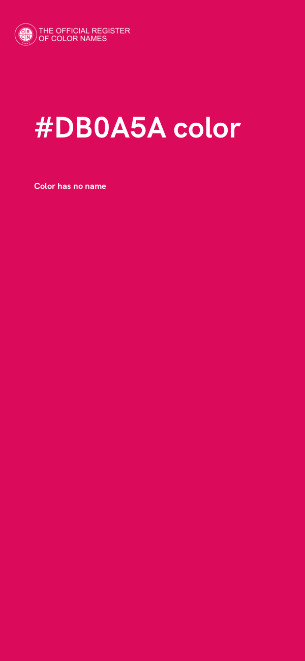 #DB0A5A color image