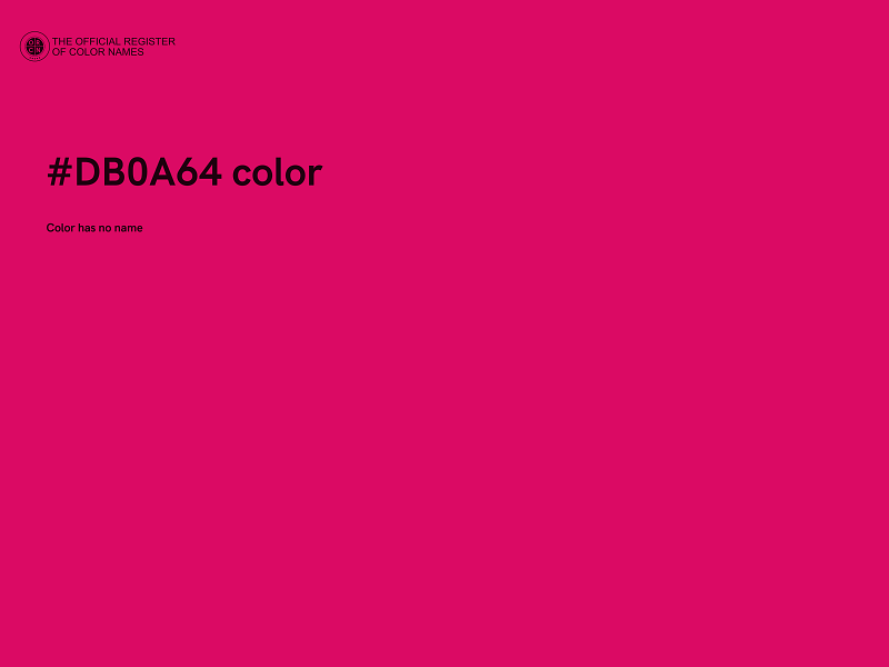 #DB0A64 color image