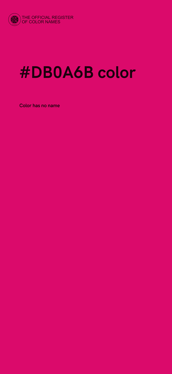 #DB0A6B color image