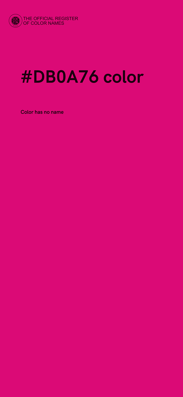 #DB0A76 color image