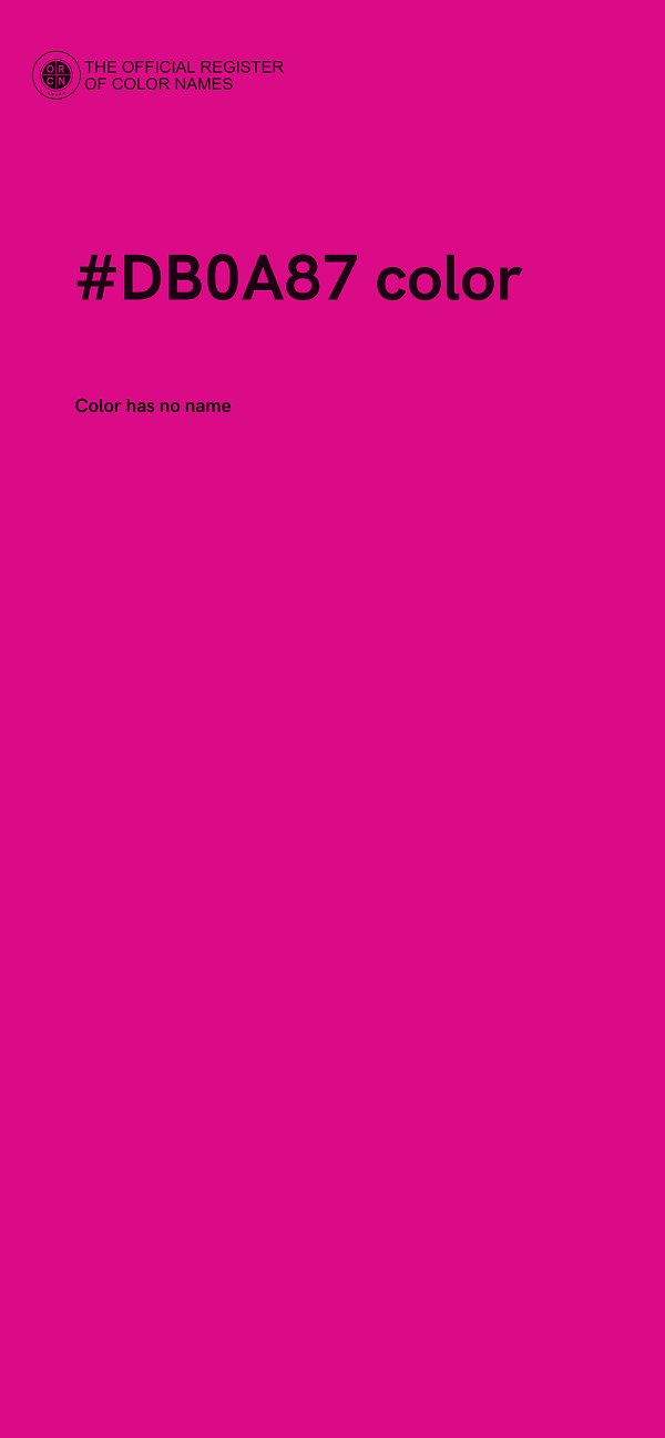 #DB0A87 color image
