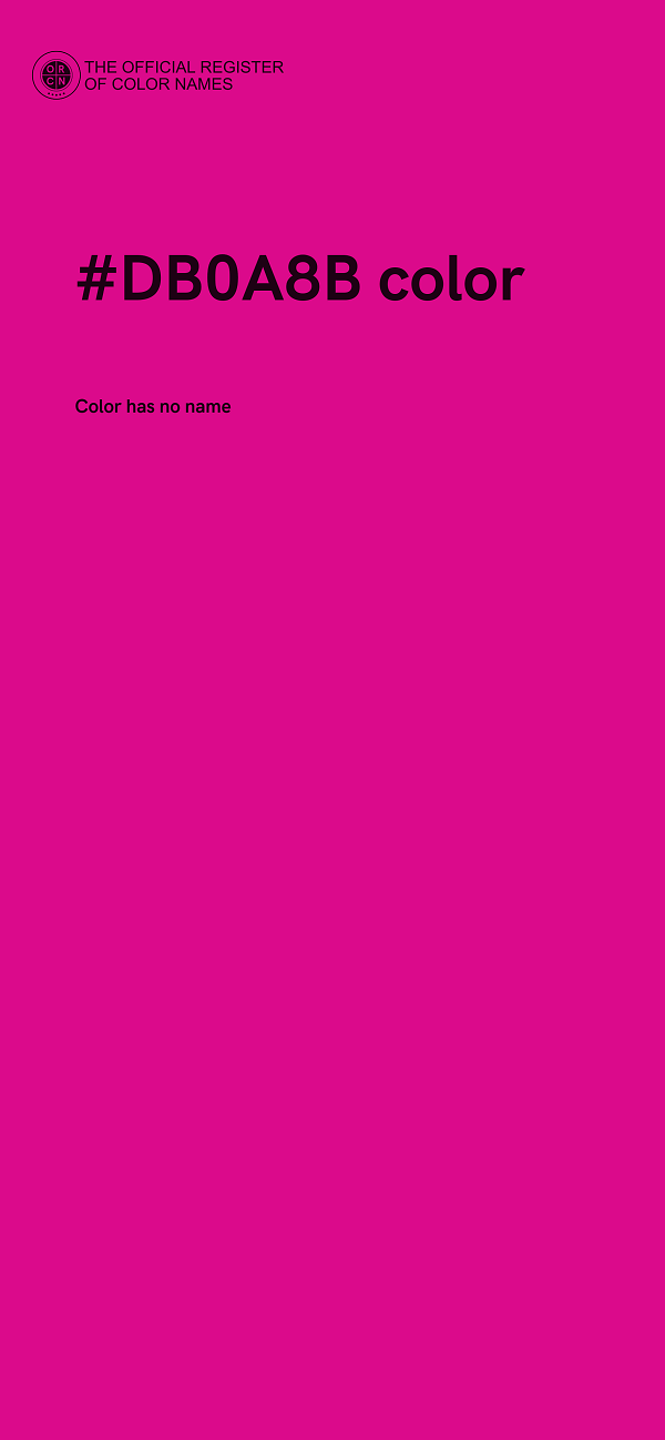 #DB0A8B color image
