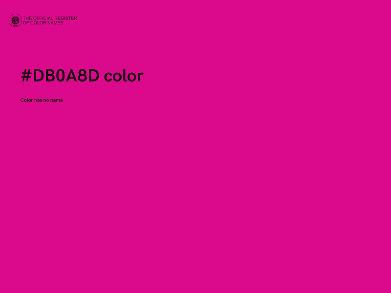 #DB0A8D color image