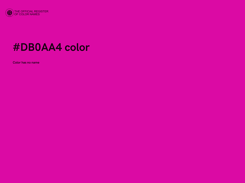 #DB0AA4 color image
