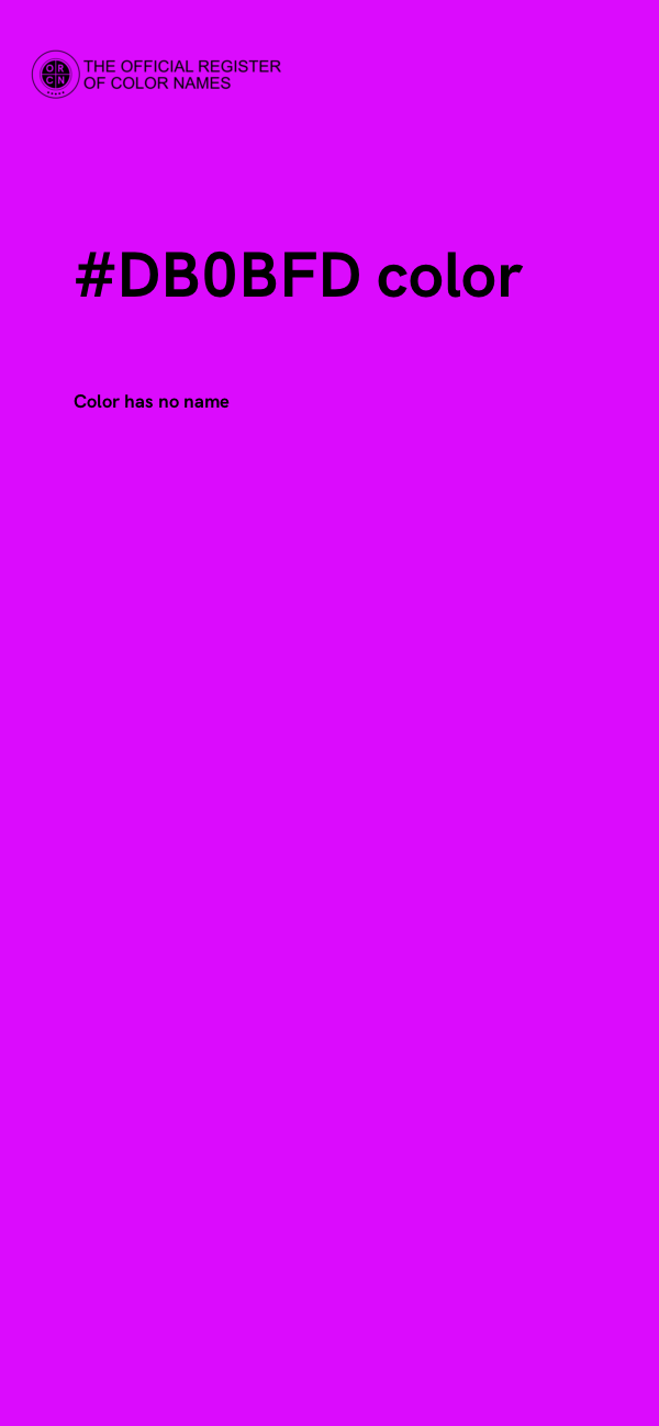 #DB0BFD color image