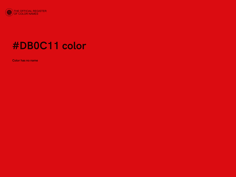 #DB0C11 color image