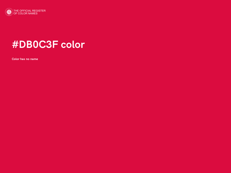 #DB0C3F color image