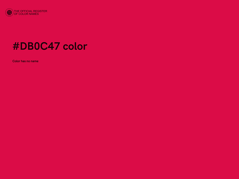 #DB0C47 color image