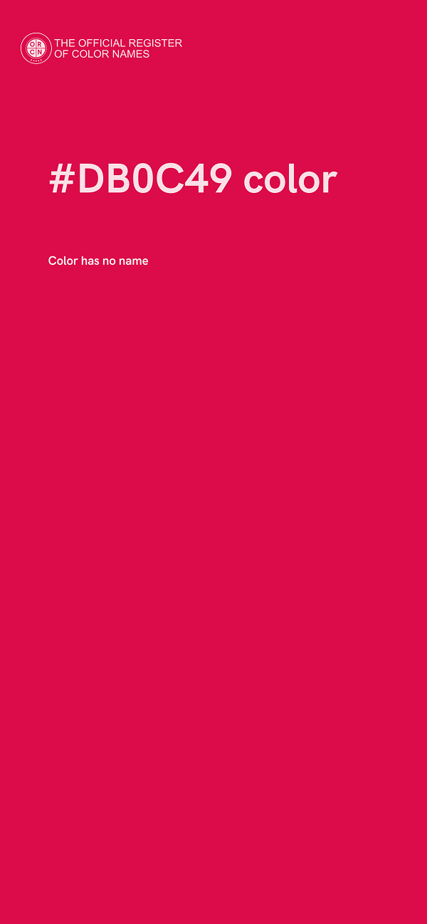 #DB0C49 color image