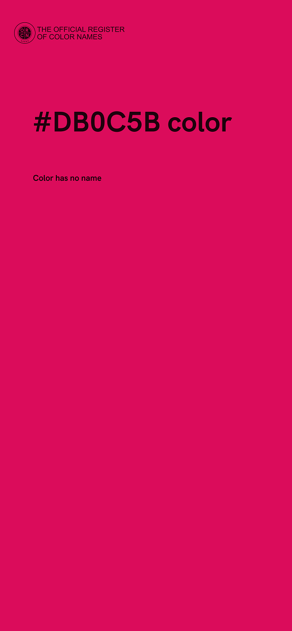 #DB0C5B color image