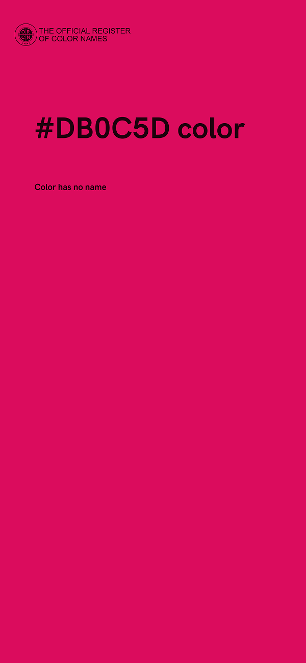 #DB0C5D color image
