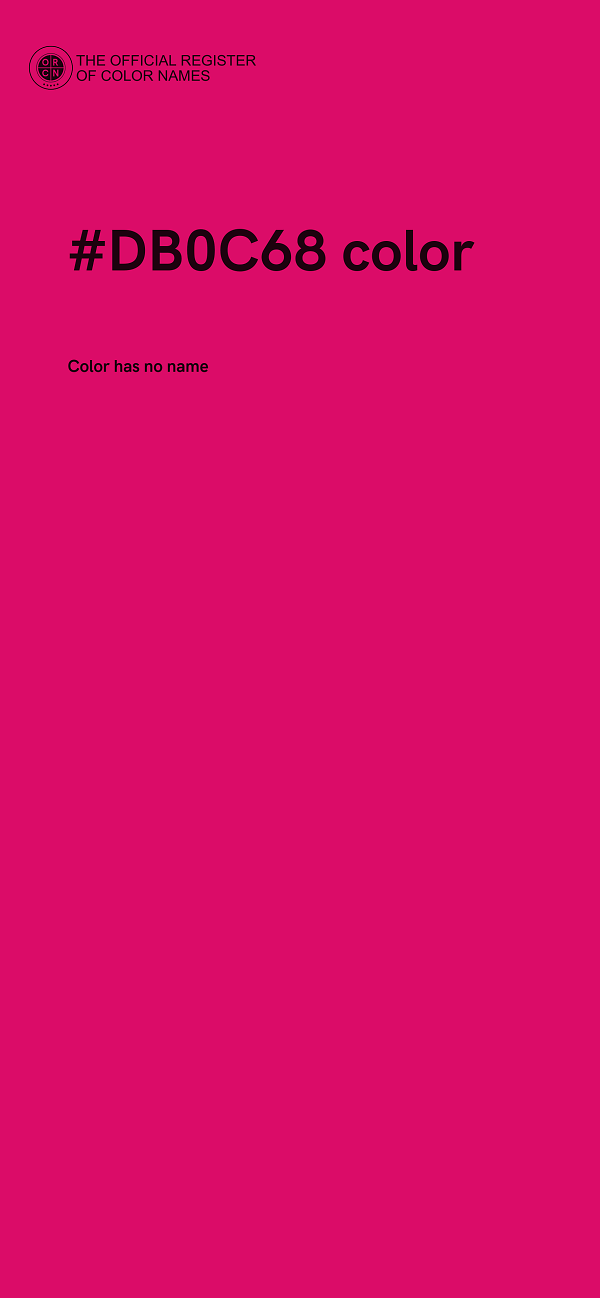 #DB0C68 color image