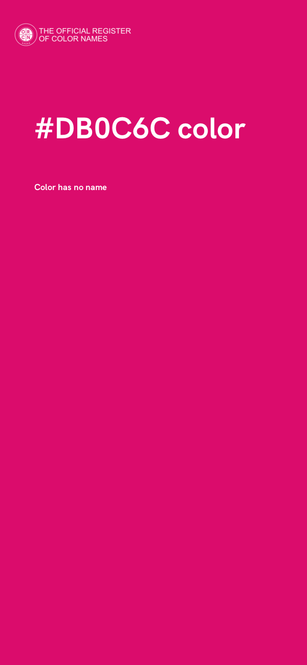 #DB0C6C color image