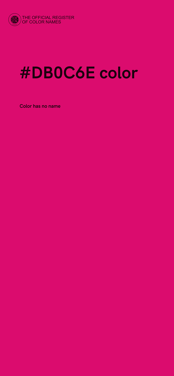 #DB0C6E color image