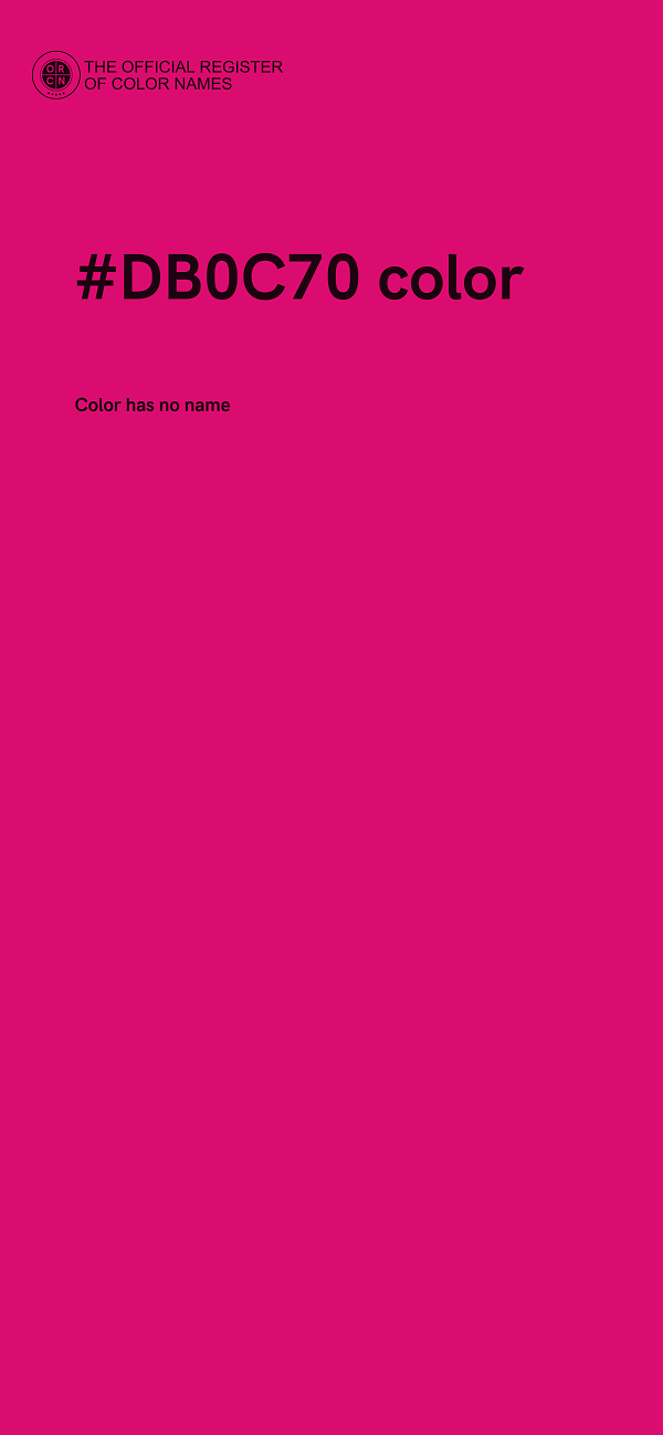 #DB0C70 color image