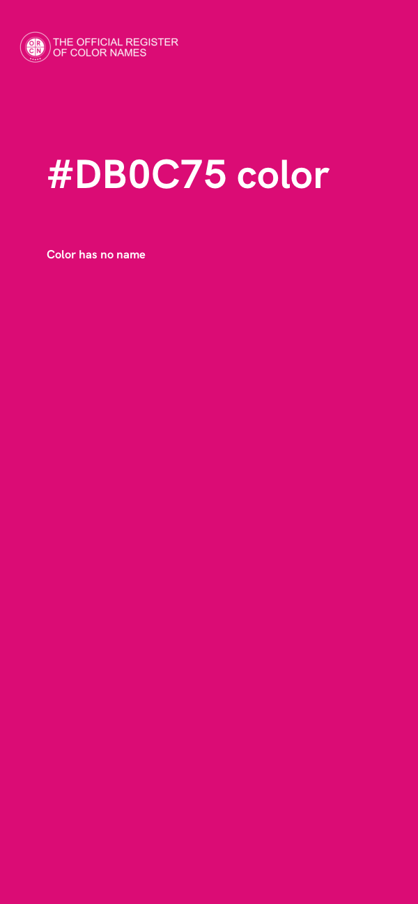 #DB0C75 color image