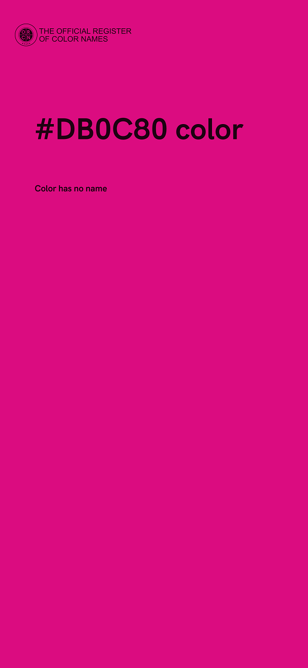 #DB0C80 color image