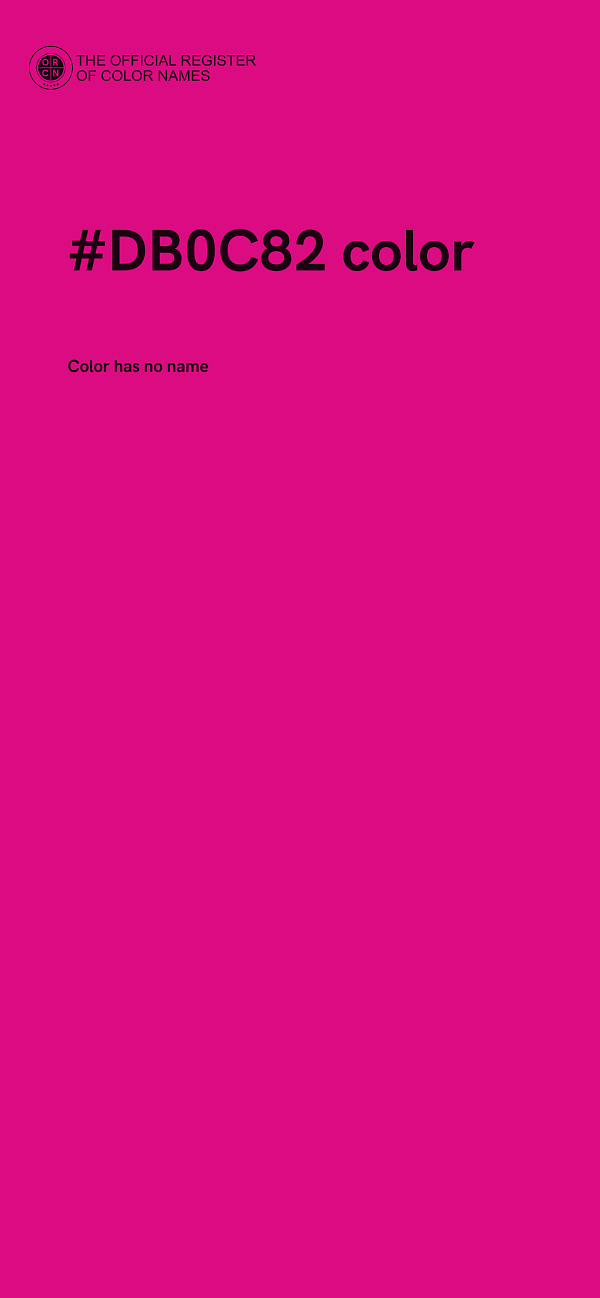 #DB0C82 color image