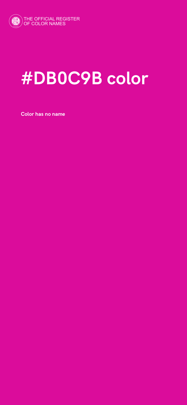 #DB0C9B color image