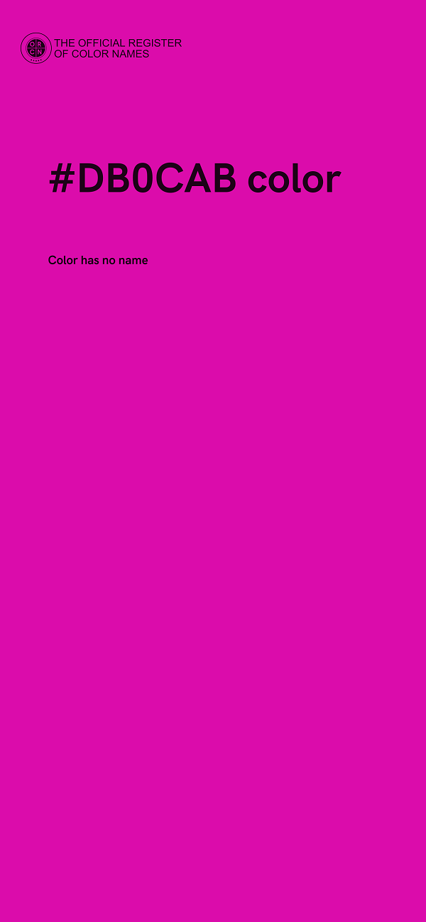 #DB0CAB color image