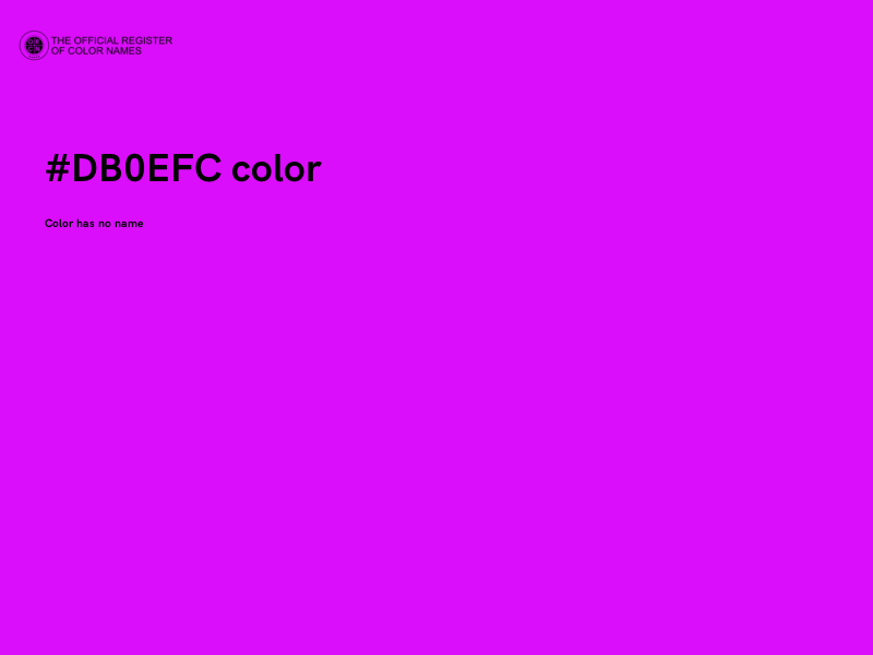 #DB0EFC color image