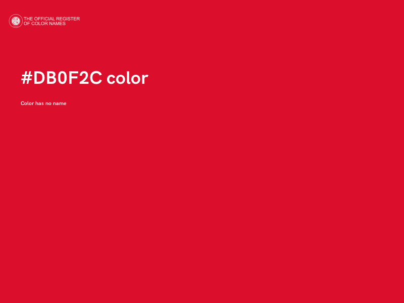 #DB0F2C color image