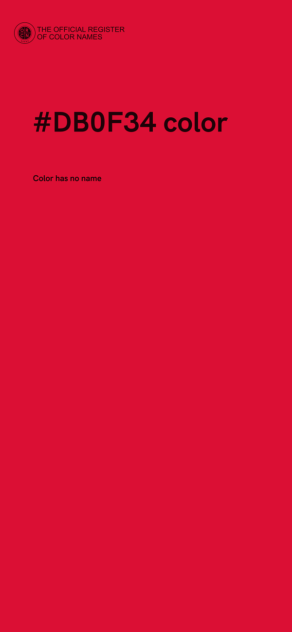 #DB0F34 color image