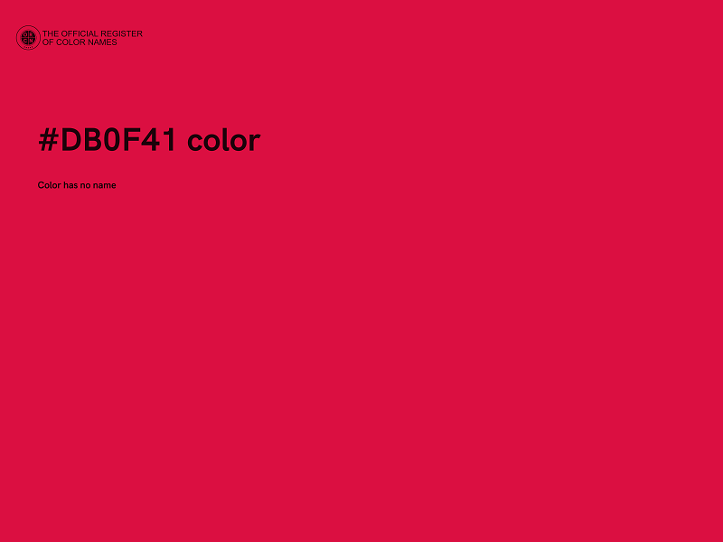 #DB0F41 color image