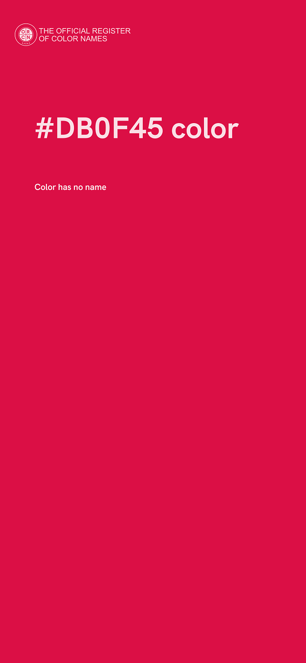 #DB0F45 color image