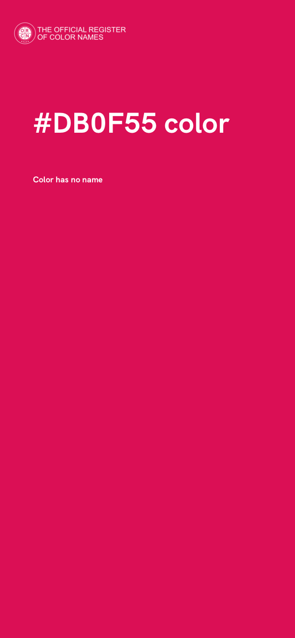#DB0F55 color image