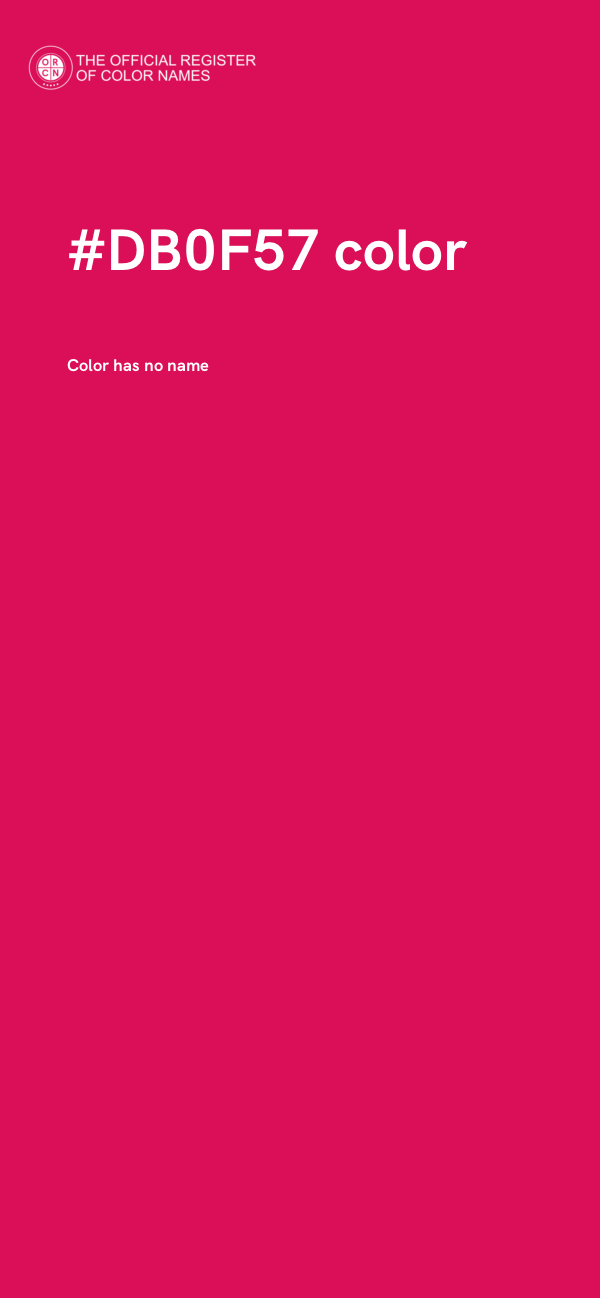 #DB0F57 color image