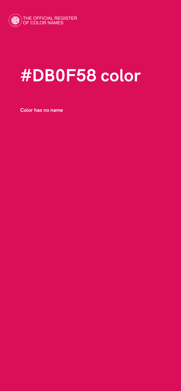 #DB0F58 color image