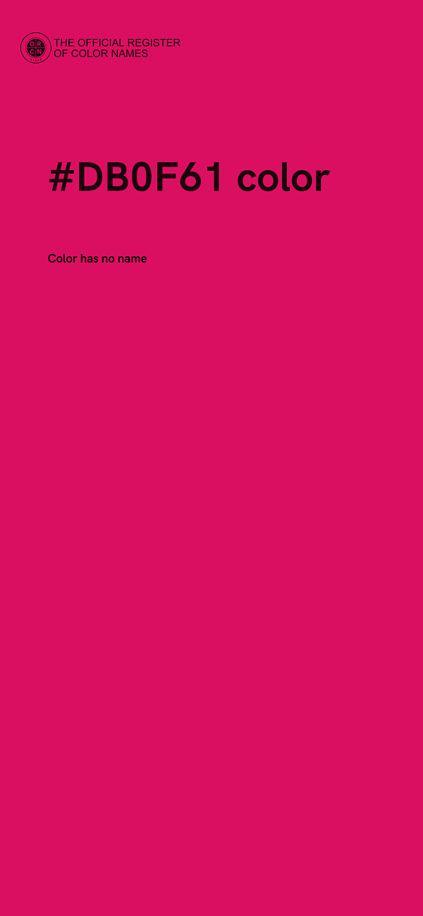#DB0F61 color image