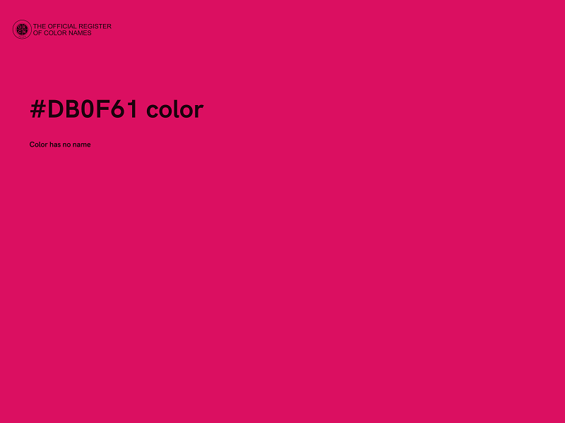 #DB0F61 color image