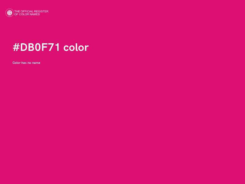 #DB0F71 color image