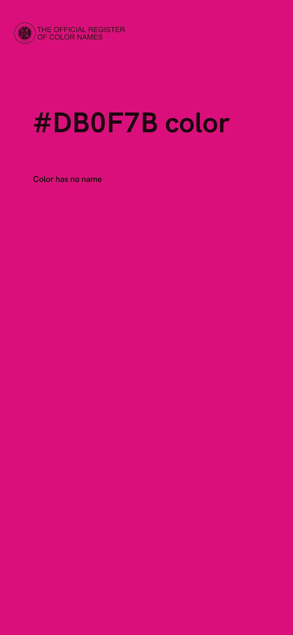 #DB0F7B color image
