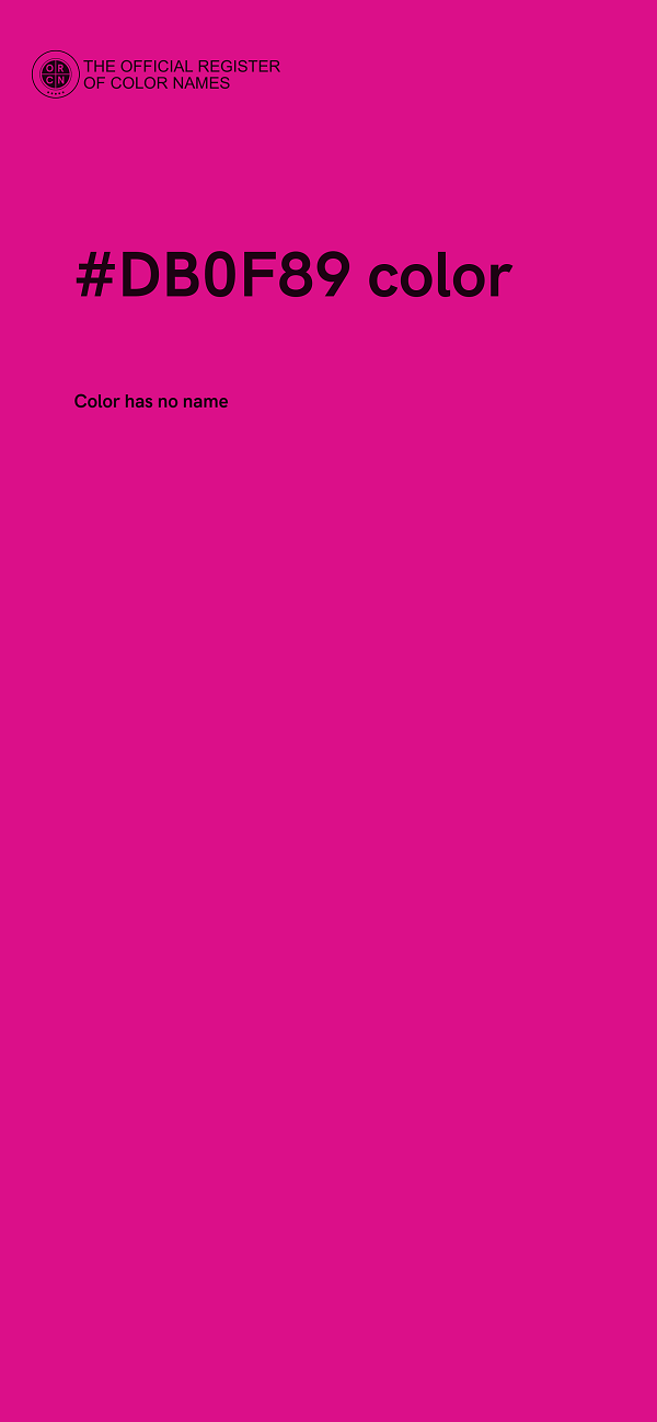 #DB0F89 color image