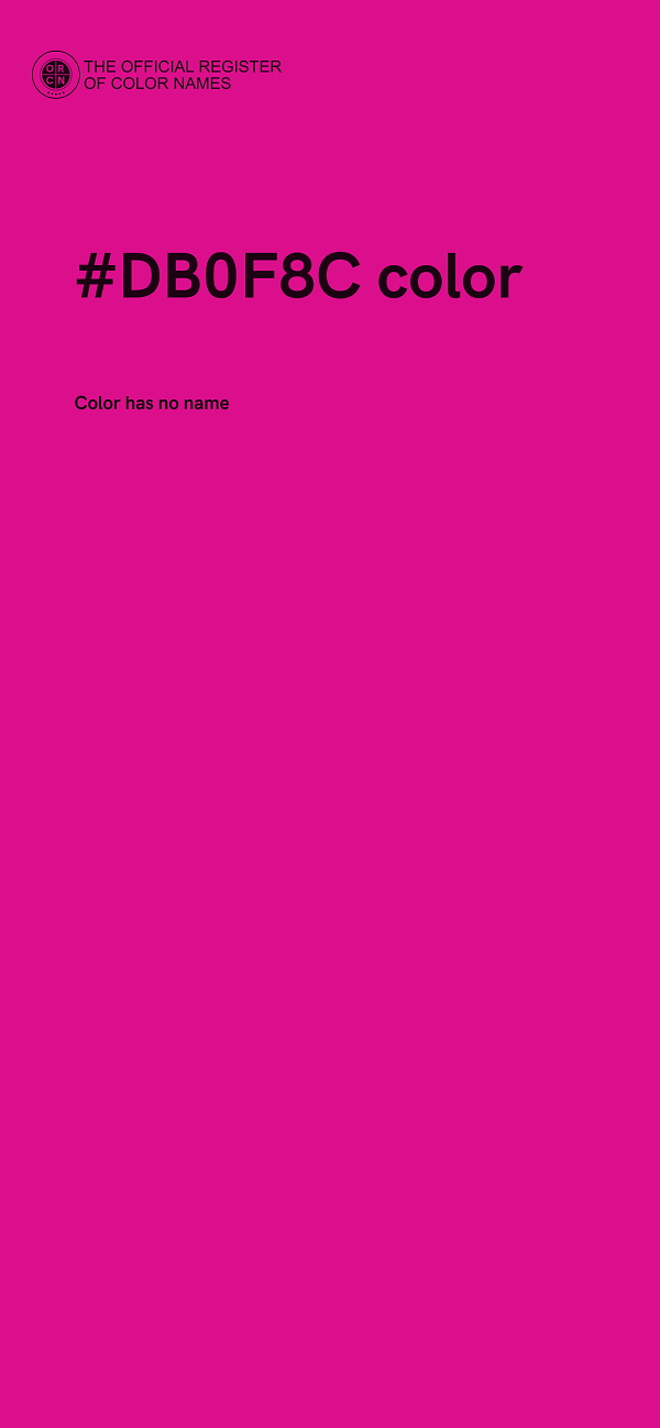 #DB0F8C color image